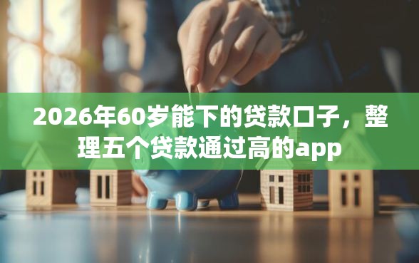 2026年60岁能下的贷款口子，整理五个贷款通过高的app