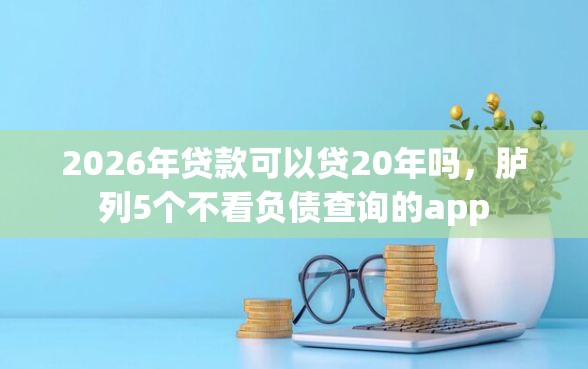 2026年贷款可以贷20年吗，胪列5个不看负债查询的app