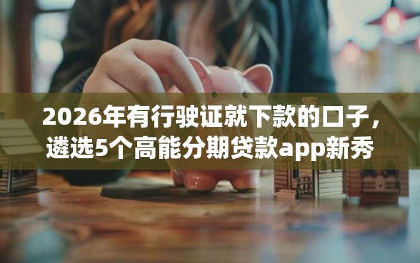 2026年有行驶证就下款的口子，遴选5个高能分期贷款app新秀