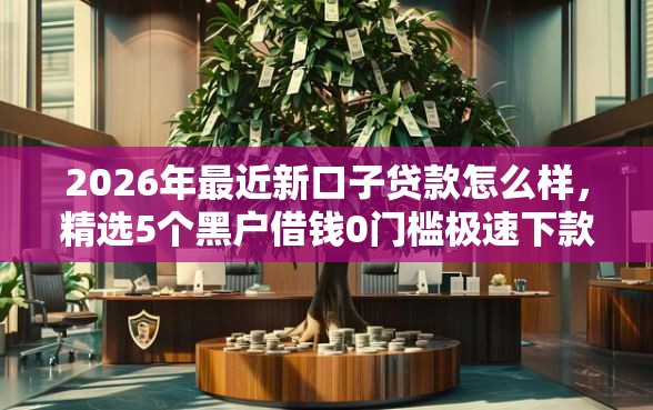 2026年最近新口子贷款怎么样，精选5个黑户借钱0门槛极速下款平台