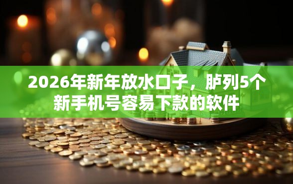2026年新年放水口子，胪列5个新手机号容易下款的软件