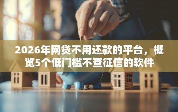 2026年网贷不用还款的平台，概览5个低门槛不查征信的软件
