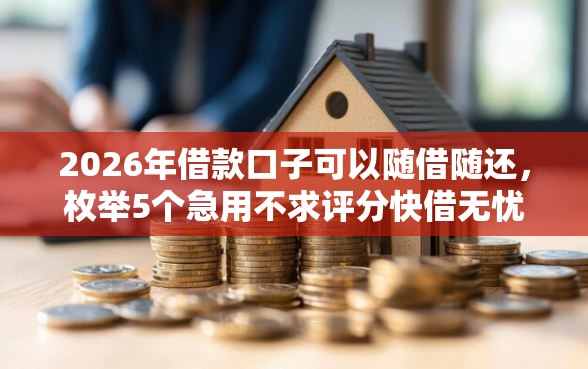 2026年借款口子可以随借随还，枚举5个急用不求评分快借无忧的平台