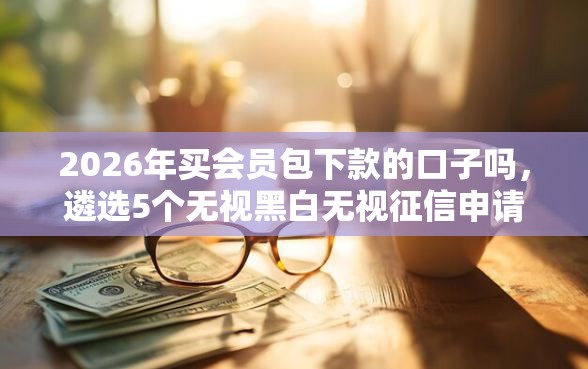 2026年买会员包下款的口子吗，遴选5个无视黑白无视征信申请就下款的软件