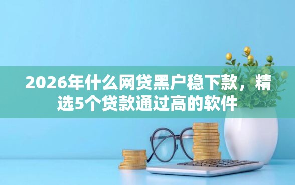 2026年什么网贷黑户稳下款，精选5个贷款通过高的软件