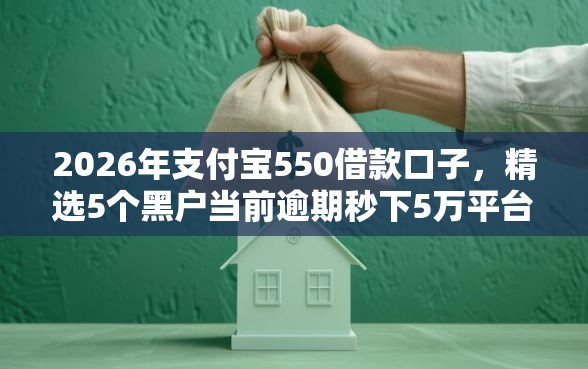 2026年支付宝550借款口子，精选5个黑户当前逾期秒下5万平台