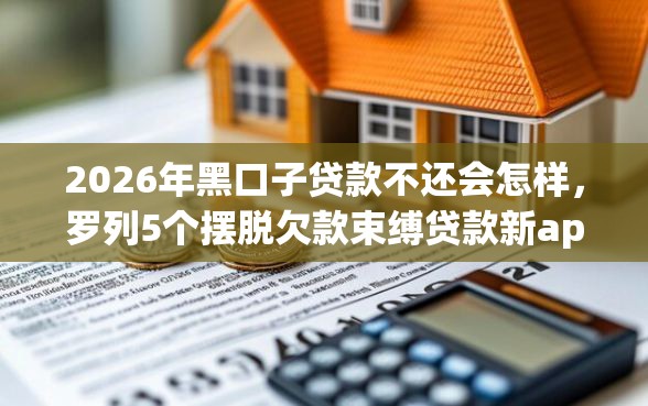 2026年黑口子贷款不还会怎样，罗列5个摆脱欠款束缚贷款新app