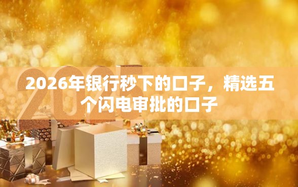 2026年银行秒下的口子,精选五个闪电审批的口子 2026年银行秒下的口子,精选五个闪电审批的口子