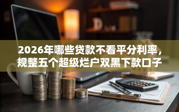 2026年哪些贷款不看平分利率，规整五个超级烂户双黑下款口子