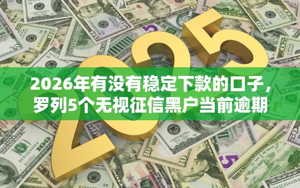 2026年有没有稳定下款的口子，罗列5个无视征信黑户当前逾期必下款的口子