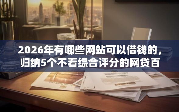 2026年有哪些网站可以借钱的，归纳5个不看综合评分的网贷百分百下款口子