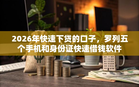 2026年快速下贷的口子，罗列五个手机和身份证快速借钱软件