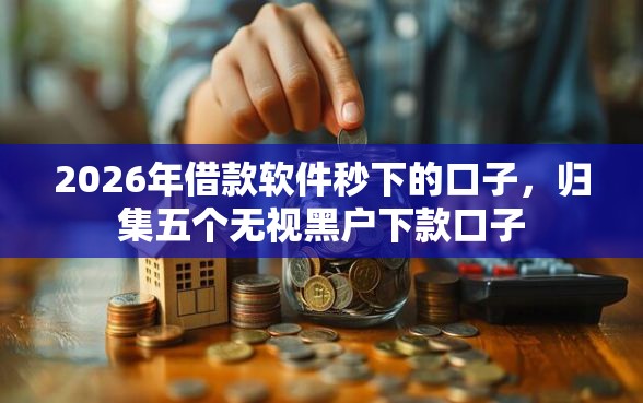 2026年借款软件秒下的口子，归集五个无视黑户下款口子
