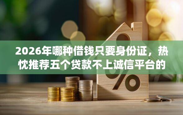 2026年哪种借钱只要身份证，热忱推荐五个贷款不上诚信平台的app