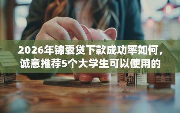 2026年锦囊贷下款成功率如何，诚意推荐5个大学生可以使用的app