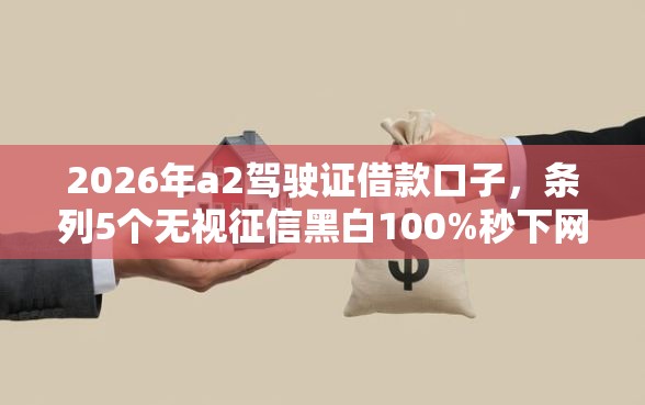 2026年a2驾驶证借款口子，条列5个无视征信黑白100%秒下网贷口子