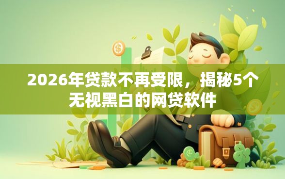 2026年贷款不再受限，揭秘5个无视黑白的网贷软件