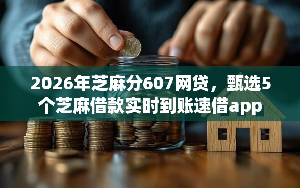 2026年芝麻分607网贷，甄选5个芝麻借款实时到账速借app