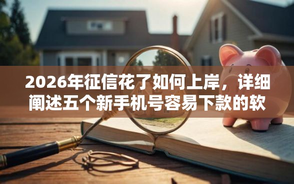 2026年征信花了如何上岸，详细阐述五个新手机号容易下款的软件