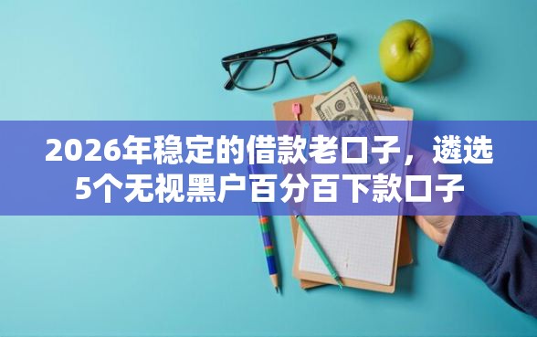 2026年稳定的借款老口子，遴选5个无视黑户百分百下款口子
