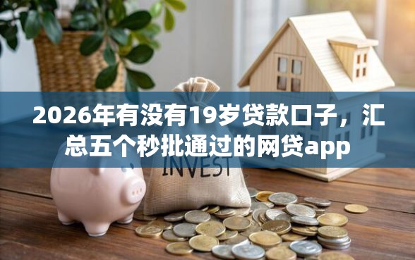 2026年有没有19岁贷款口子，汇总五个秒批通过的网贷app