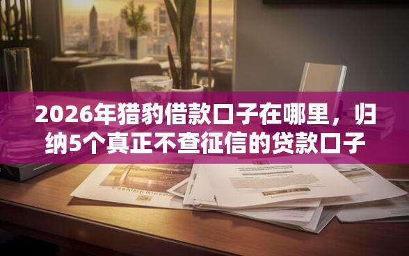 2026年猎豹借款口子在哪里，归纳5个真正不查征信的贷款口子
