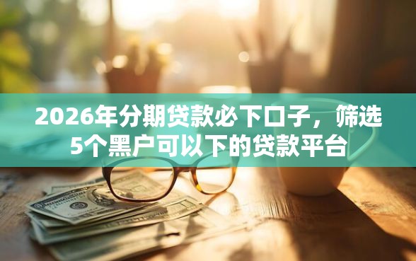 2026年分期贷款必下口子，筛选5个黑户可以下的贷款平台