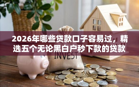 2026年哪些贷款口子容易过，精选五个无论黑白户秒下款的贷款平台