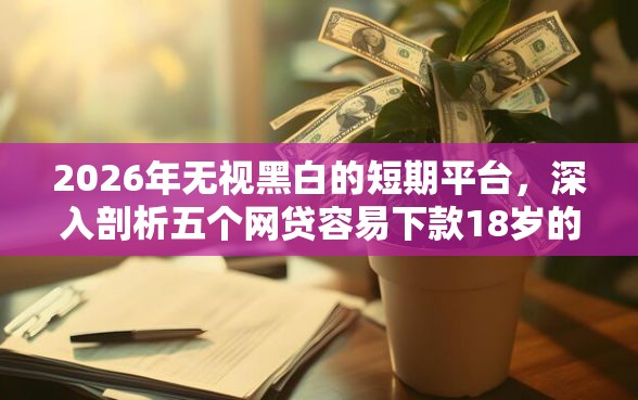 2026年无视黑白的短期平台，深入剖析五个网贷容易下款18岁的软件