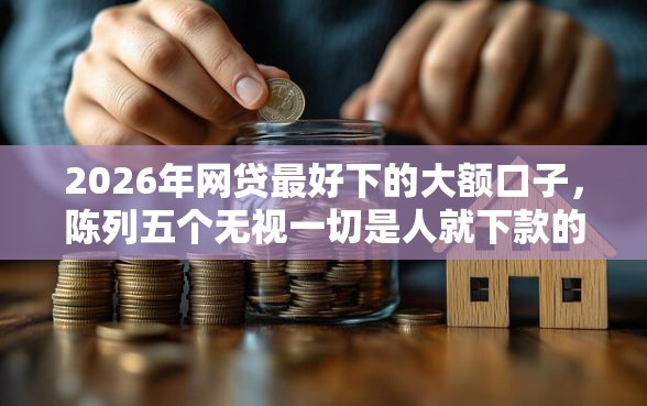 2026年网贷最好下的大额口子，陈列五个无视一切是人就下款的口子