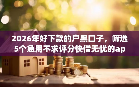 2026年好下款的户黑口子，筛选5个急用不求评分快借无忧的app