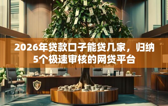 2026年贷款口子能贷几家，归纳5个极速审核的网贷平台