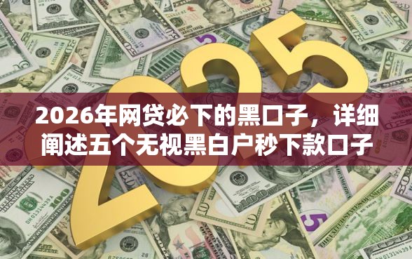 2026年网贷必下的黑口子，详细阐述五个无视黑白户秒下款口子平台