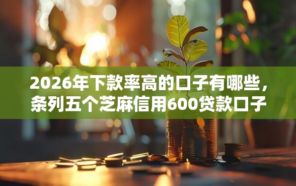 2026年下款率高的口子有哪些，条列五个芝麻信用600贷款口子