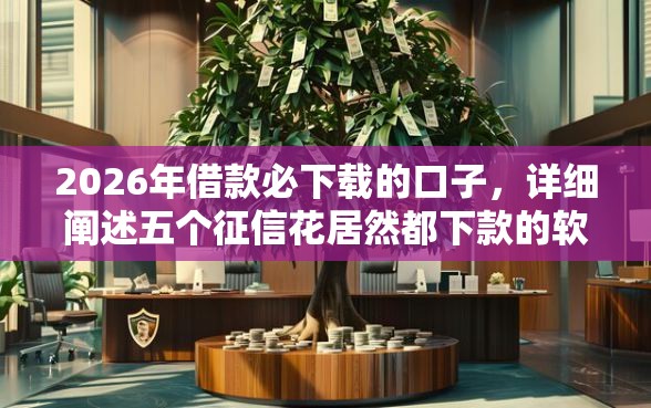 2026年借款必下载的口子，详细阐述五个征信花居然都下款的软件