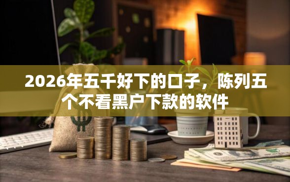 2026年五千好下的口子，陈列五个不看黑户下款的软件