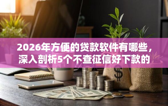 2026年方便的贷款软件有哪些，深入剖析5个不查征信好下款的网贷平台