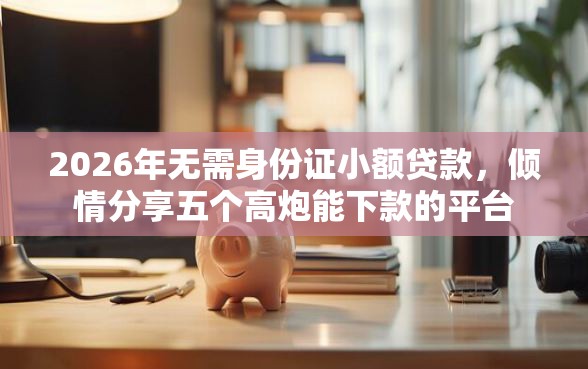 2026年无需身份证小额贷款，倾情分享五个高炮能下款的平台