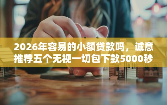 2026年容易的小额贷款吗，诚意推荐五个无视一切包下款5000秒下款的平台