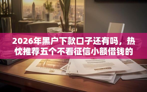 2026年黑户下款口子还有吗，热忱推荐五个不看征信小额借钱的软件