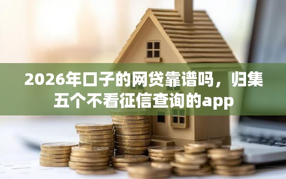 2026年口子的网贷靠谱吗，归集五个不看征信查询的app