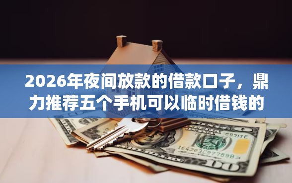 2026年夜间放款的借款口子，鼎力推荐五个手机可以临时借钱的app
