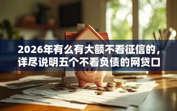 2026年有么有大额不看征信的，详尽说明五个不看负债的网贷口子
