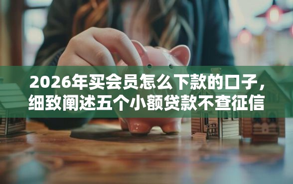 2026年买会员怎么下款的口子,细致阐述五个小额贷款不查征信的平台 2026年买会员怎么下款的口子,细致阐述五个小额贷款不查征信的平台