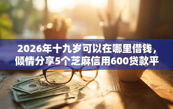 2026年十九岁可以在哪里借钱，倾情分享5个芝麻信用600贷款平台