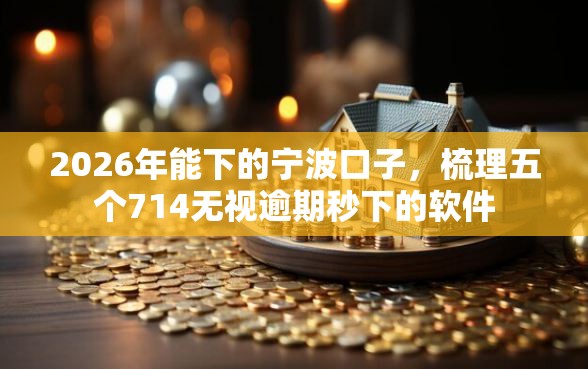 2026年能下的宁波口子，梳理五个714无视逾期秒下的软件