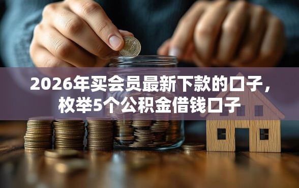 2026年买会员最新下款的口子，枚举5个公积金借钱口子