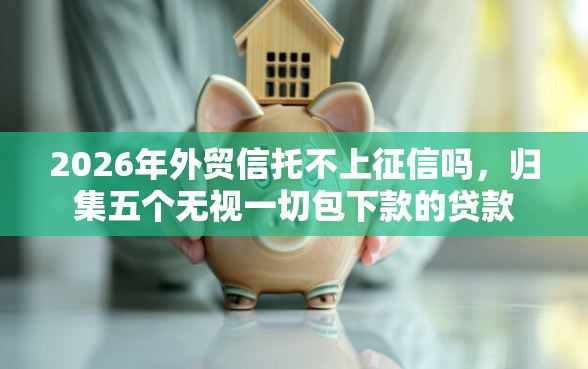2026年外贸信托不上征信吗，归集五个无视一切包下款的贷款