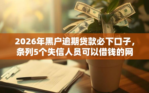 2026年黑户逾期贷款必下口子，条列5个失信人员可以借钱的网贷软件