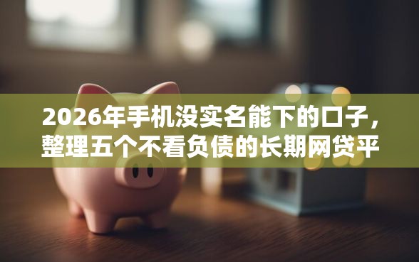 2026年手机没实名能下的口子，整理五个不看负债的长期网贷平台
